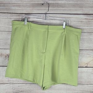 NWT Abercrombie and Fitch AF Sloane Tailored Shorts XL Green Summer Preppy